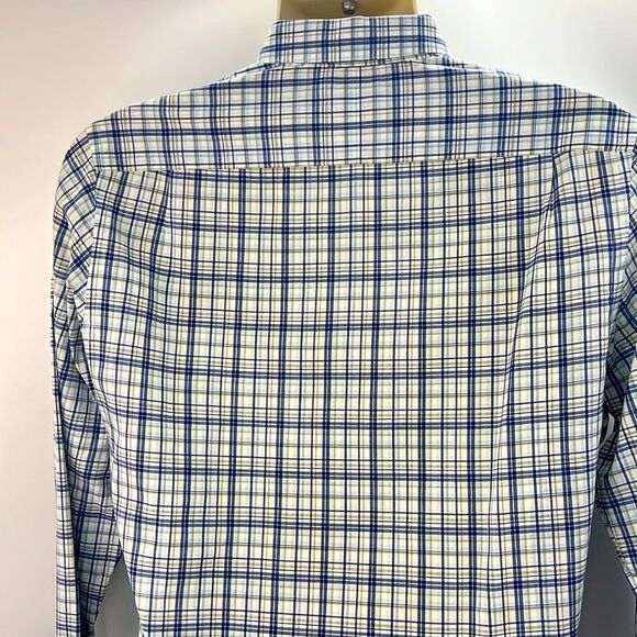 Club Monaco long sleeve plaid button up shirt medium - Picture 3 of 4